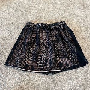 Charlotte Russe lace flower skirt